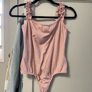 pink bodysuit